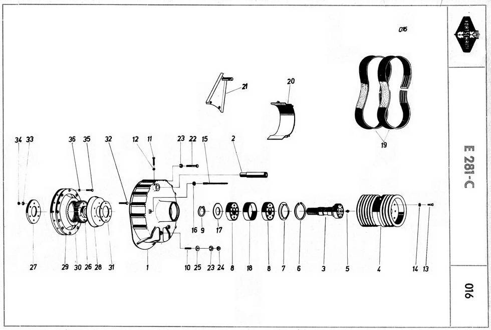 E 281 - Відбір потужності двигуна Е281