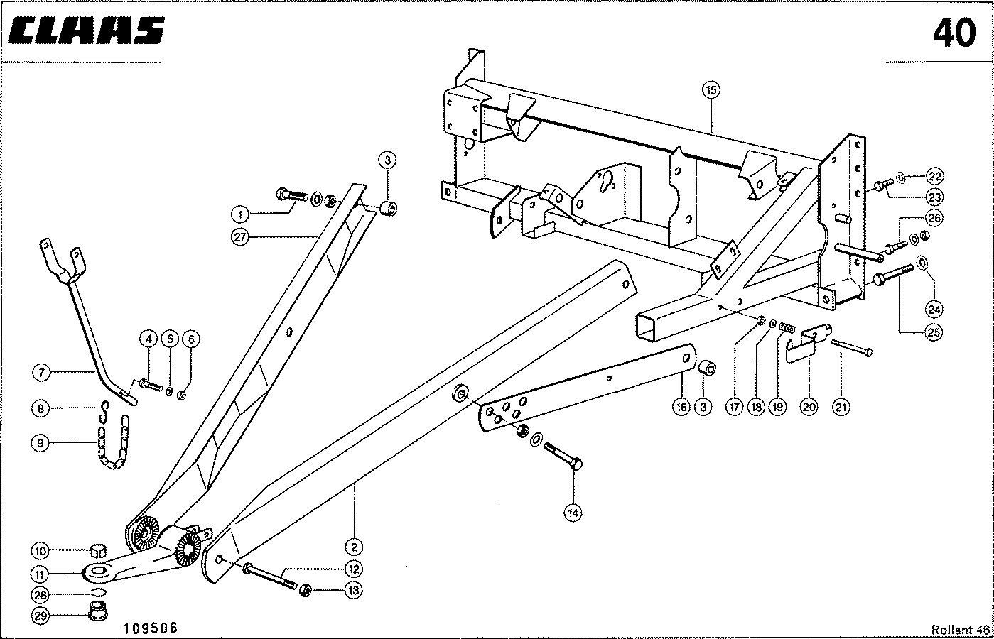 ROLLANT - DEICHSEL, QUERTRAEGER