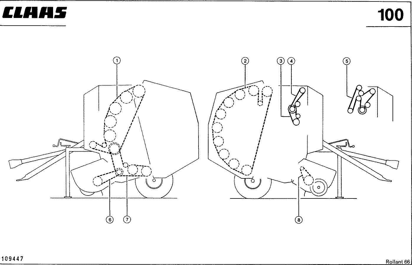 CLAAS Rollant 46 схема