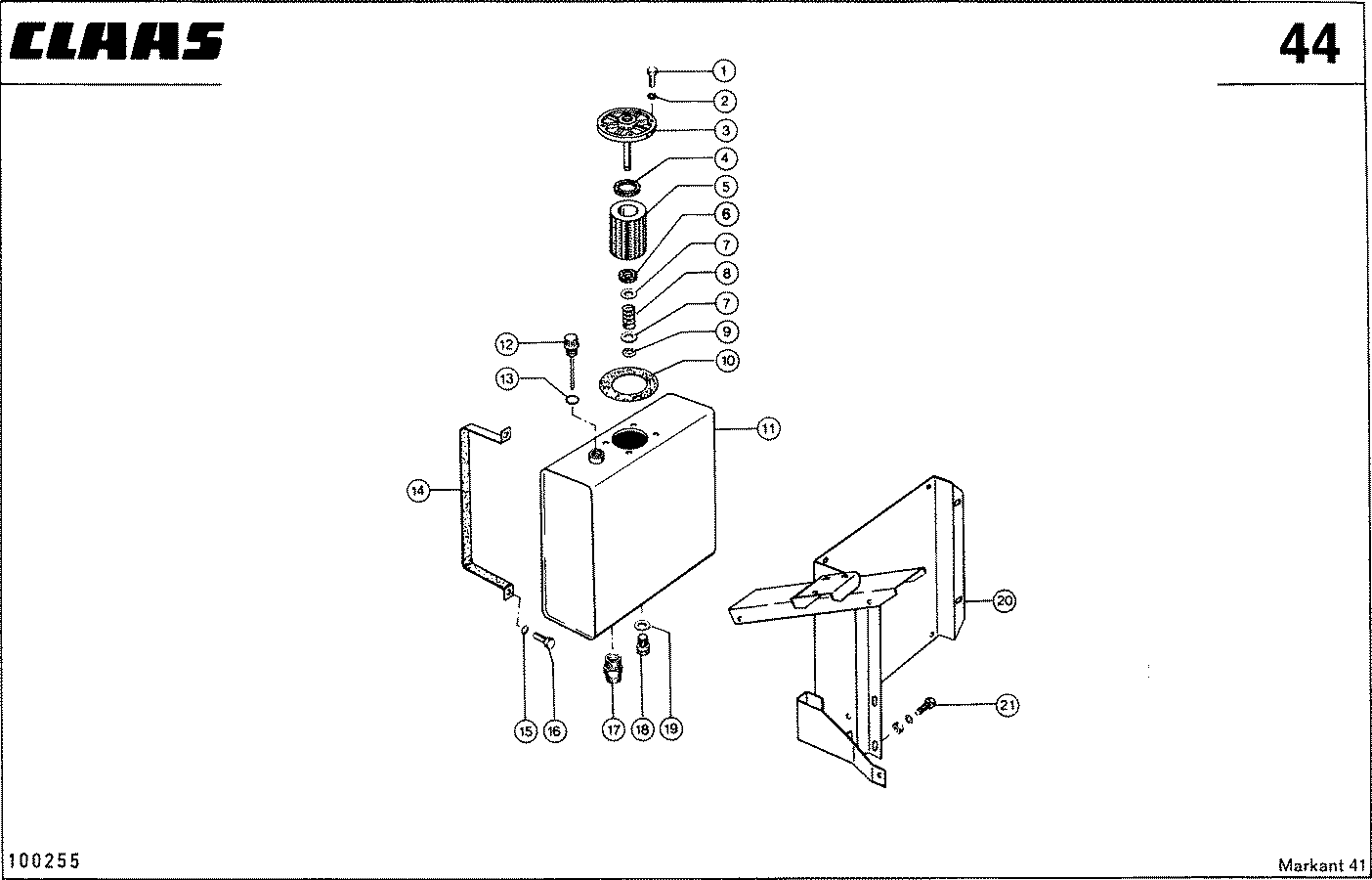MARKANT - BALLENSCHLEUDER - HYDRAULIKTANK, VAR. 3638, 3639
