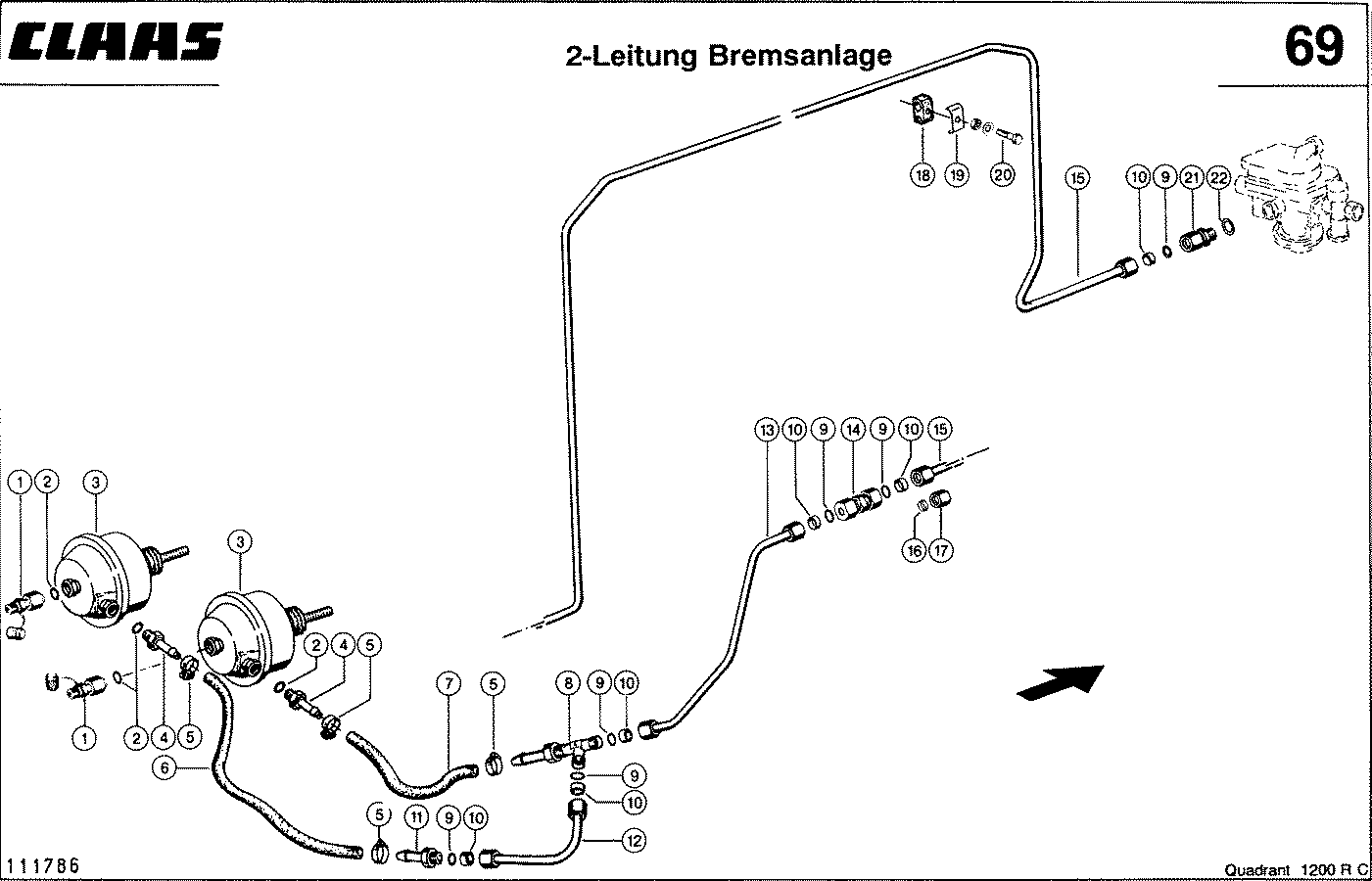 QUADRANT - 2-LEITUNG-DRUCKLUFT - BREMSANLAGE, VAR. 9382