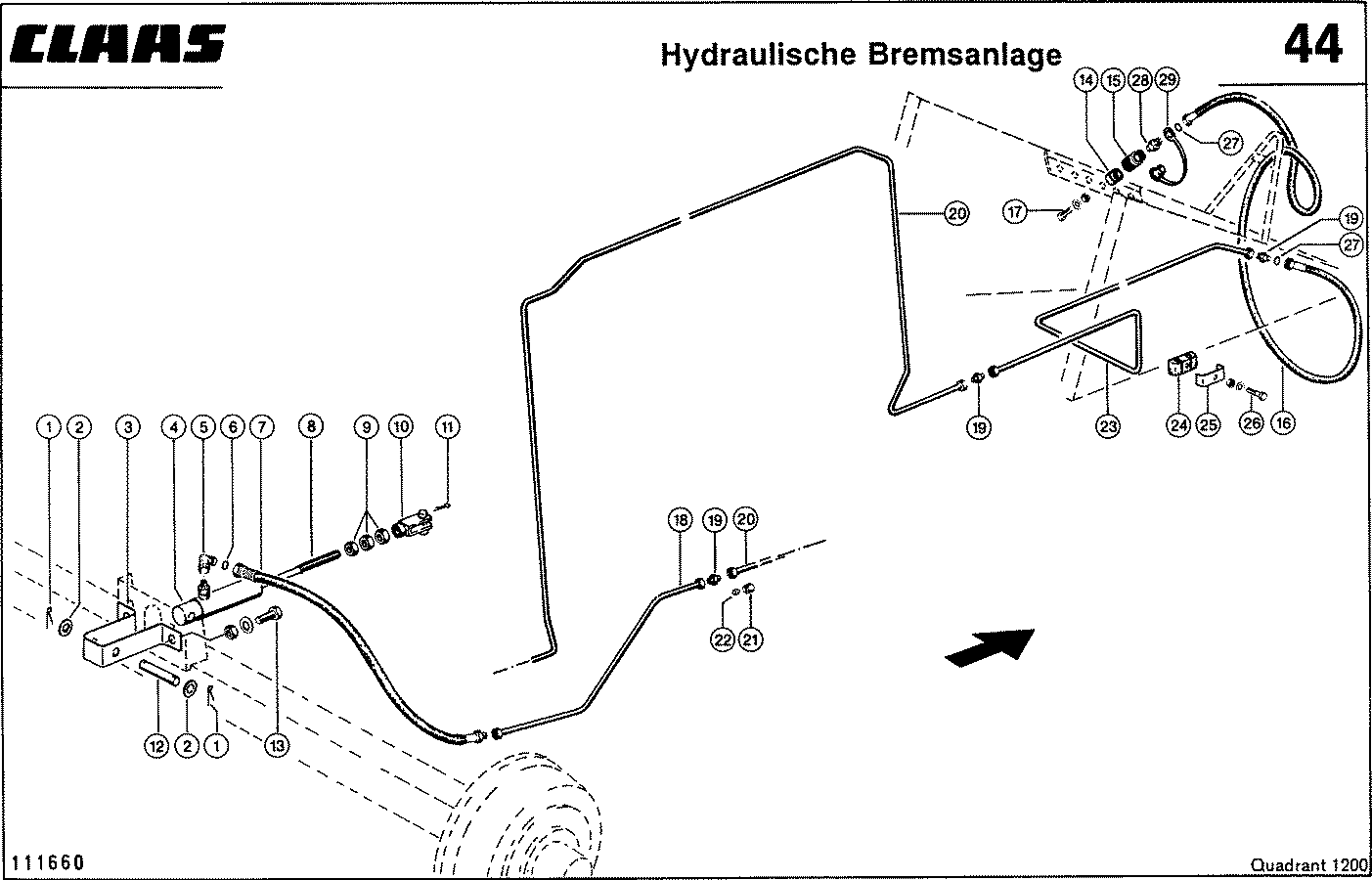 QUADRANT - HYDRAULISCHE BREMSANLAGE, VAR. 7407