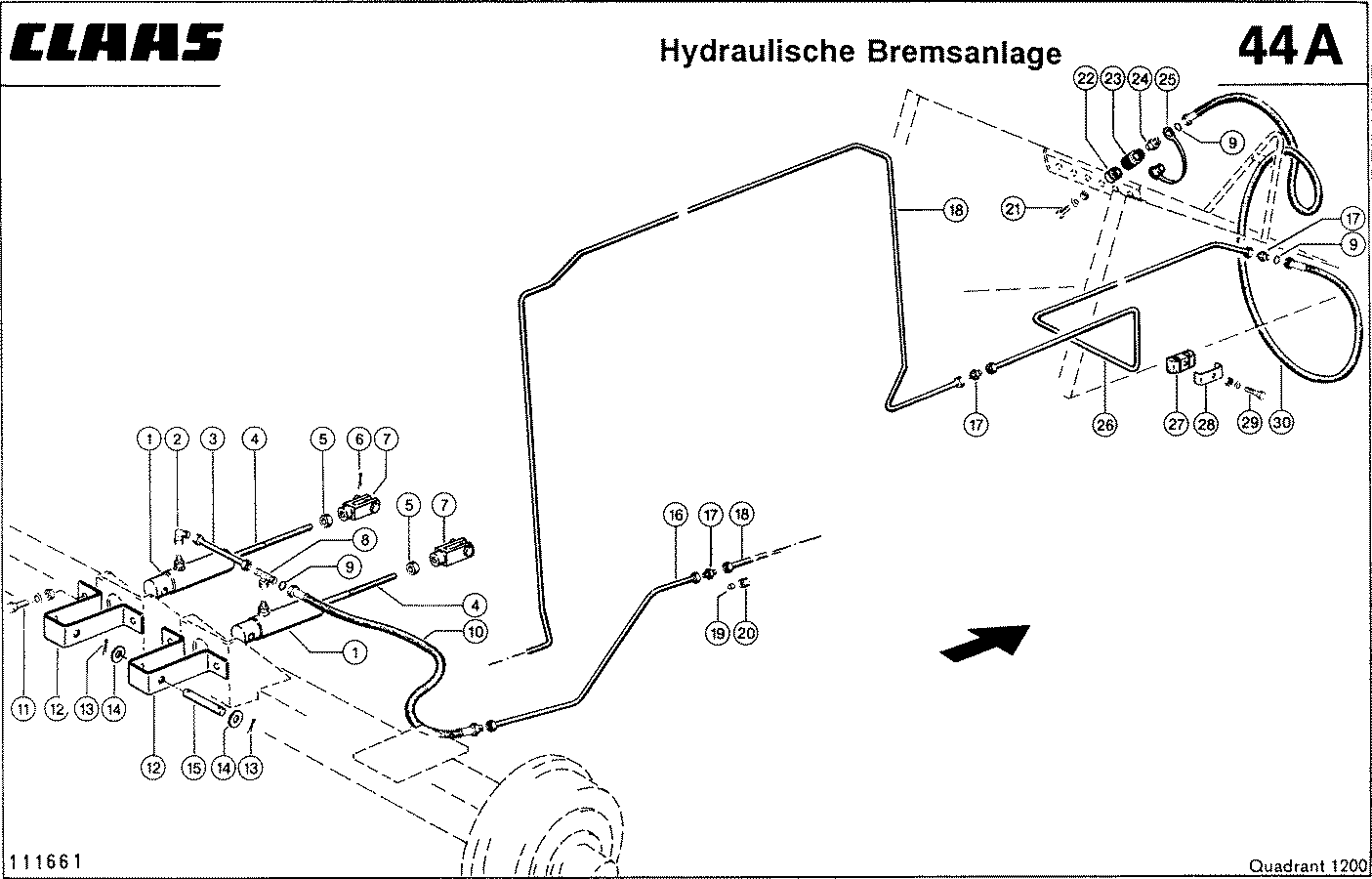 QUADRANT - HYDRAULISCHE BREMSANLAGE, VAR. 7971