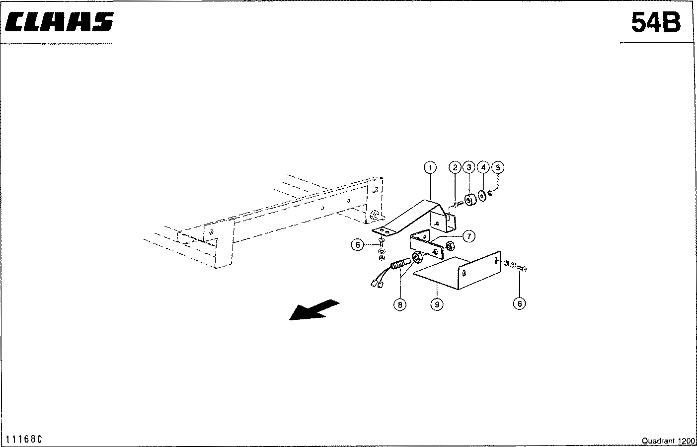 QUADRANT - ANBAUTEILE BALLENABLAGE, VAR. 9183, 9184
