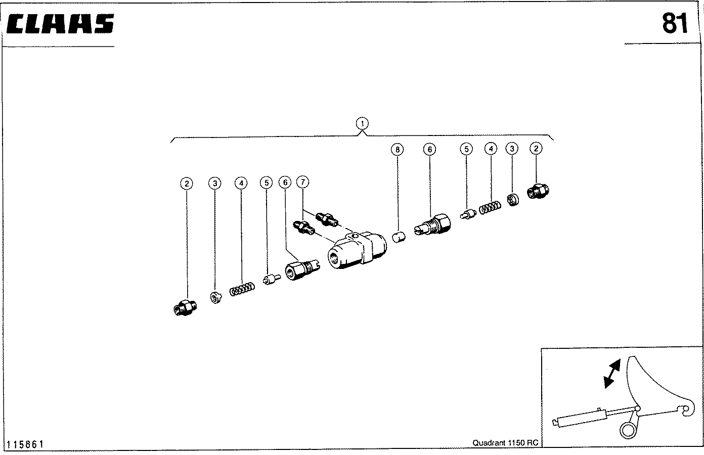 QUADRANT - SPERRBLOCK, MESSER EIN - AUS