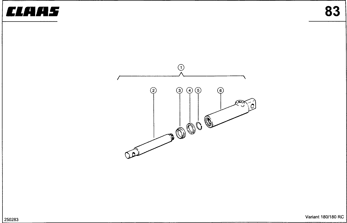 VARIANT - HYDRAULIKZYLINDER, MESSERAUSHEBUNG
