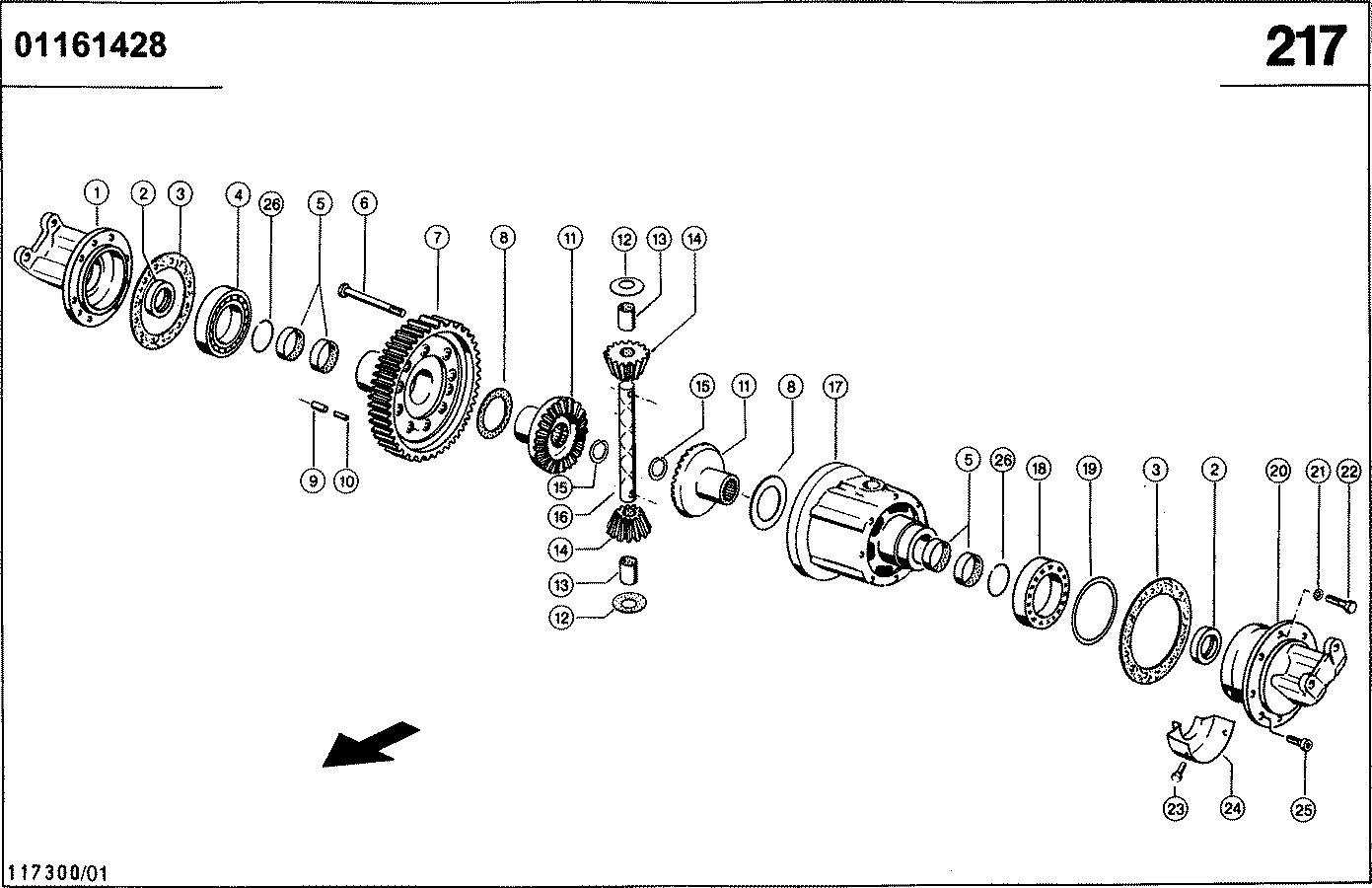 LEXION - DIFFERENTIAL, 22 TONNEN