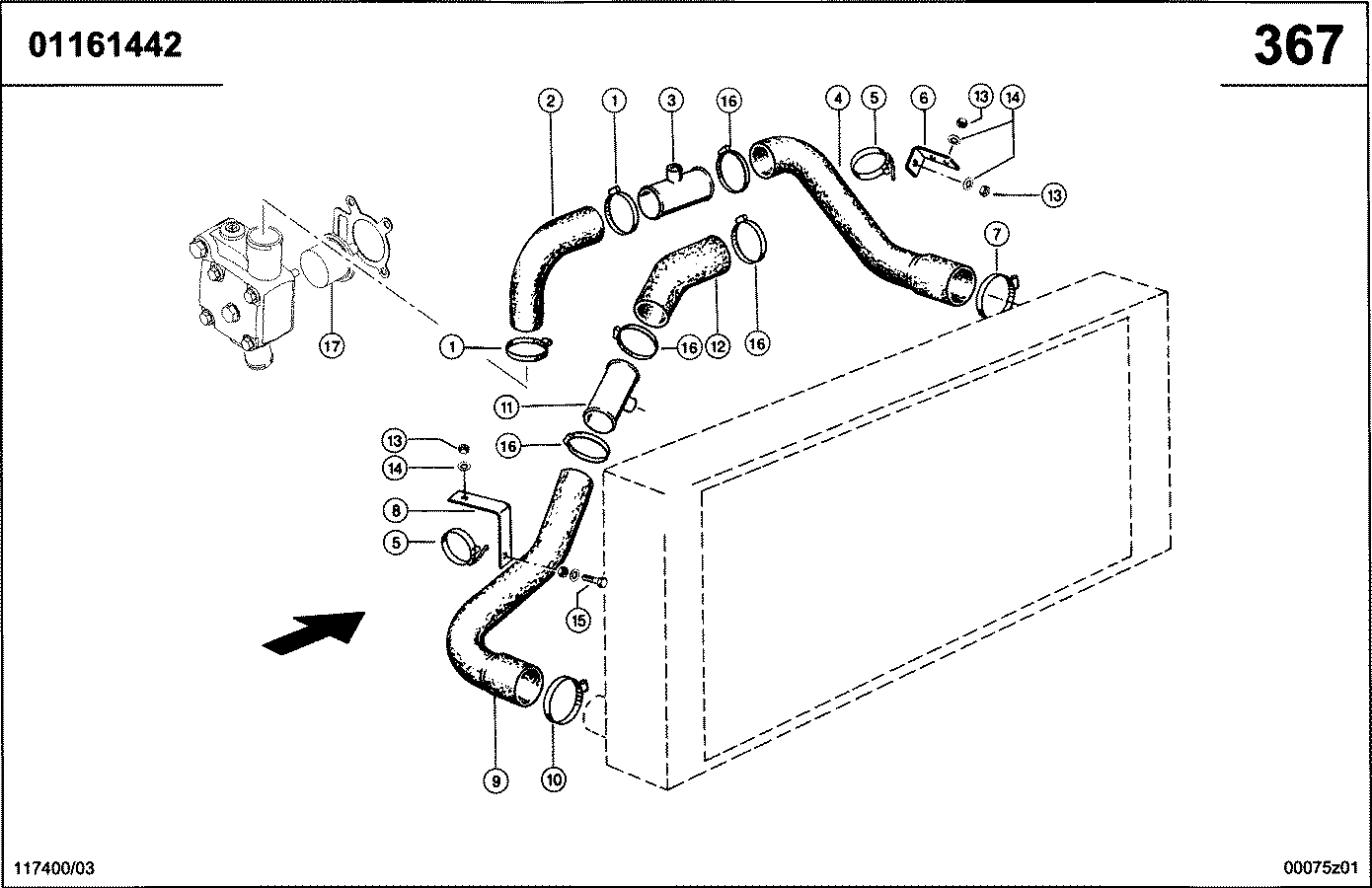 LEXION - MOTOR 3126-ATAAC / 3126 B; KUEKHLWASSERA