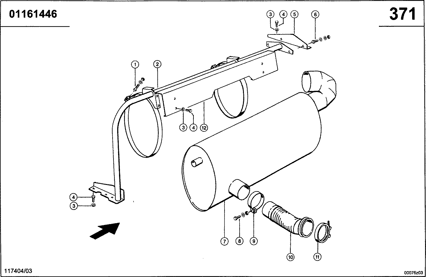 LEXION - MOTOR 3126-ATAAC / 3126 B; ABGASANLAGE