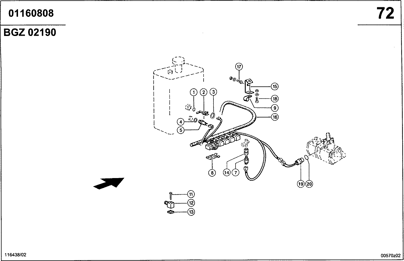 LEXION - ELEKTRIK, HYDRAULIKSTEUERUNG, NIEDERDRU