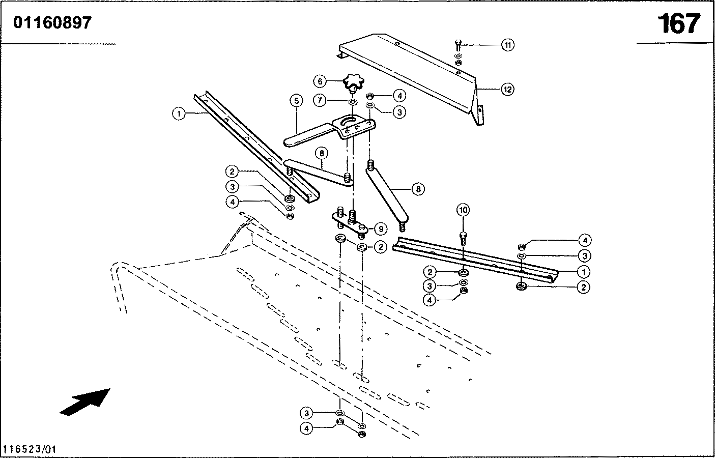 LEXION - STROHHAECKSLER, STREUBLECHVERSTELLUNG