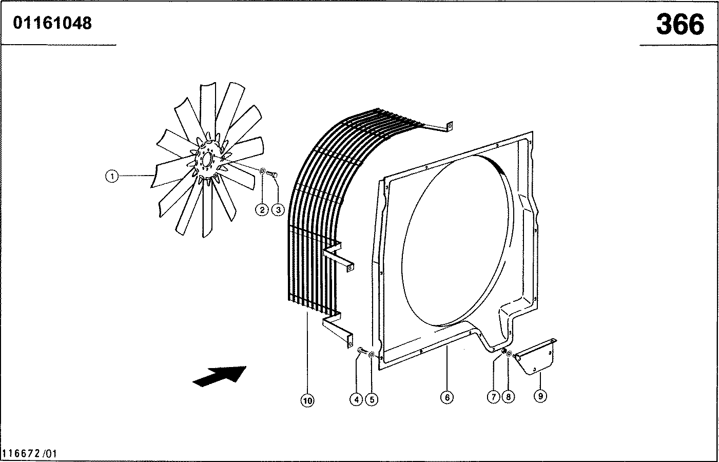 LEXION - MOTOR 3176-ATAAC; KUEHLANLAGE