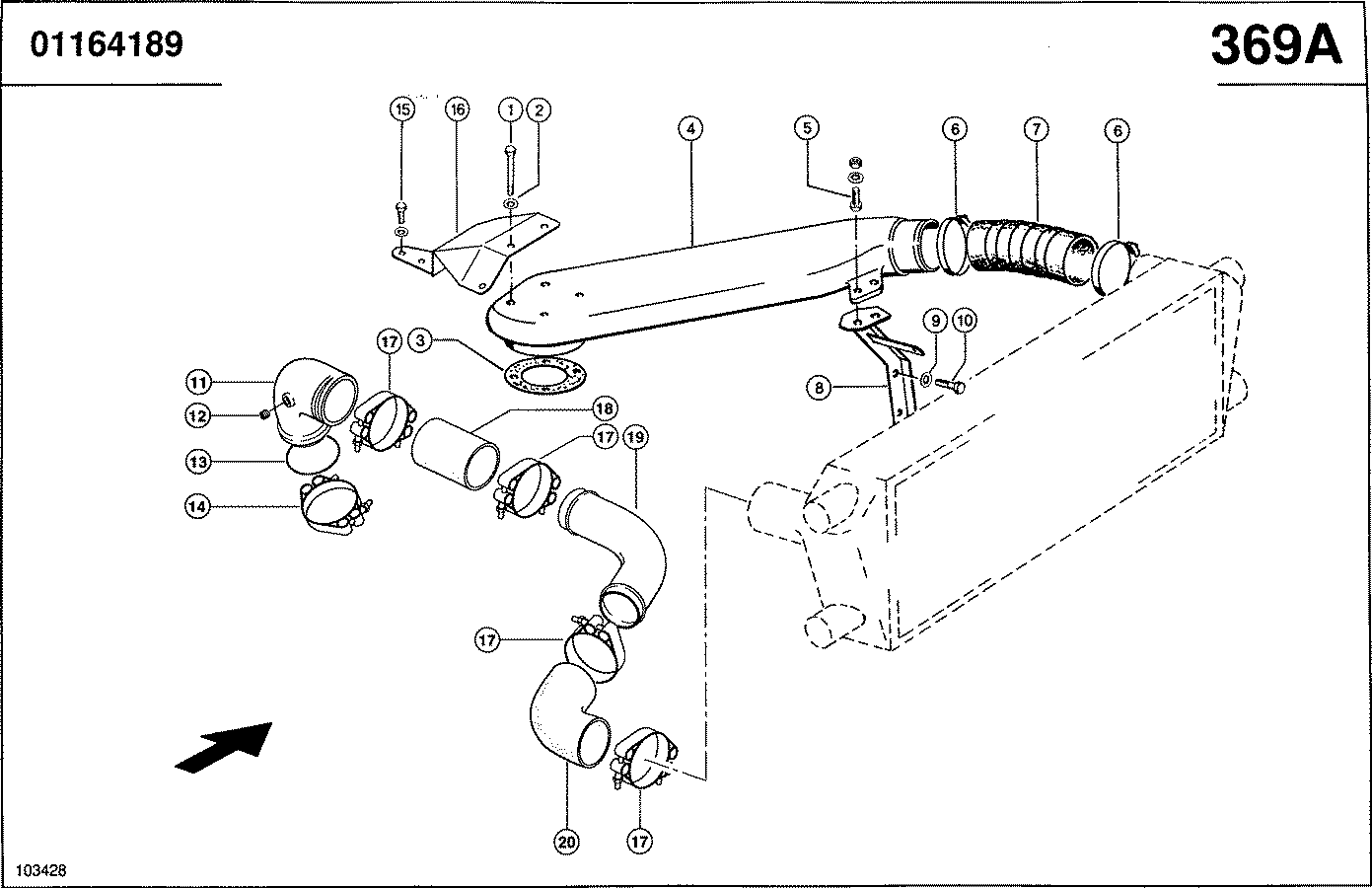 LEXION - MOTOR 3176-ATAAC ADEM3; LADELUFTANLAGE