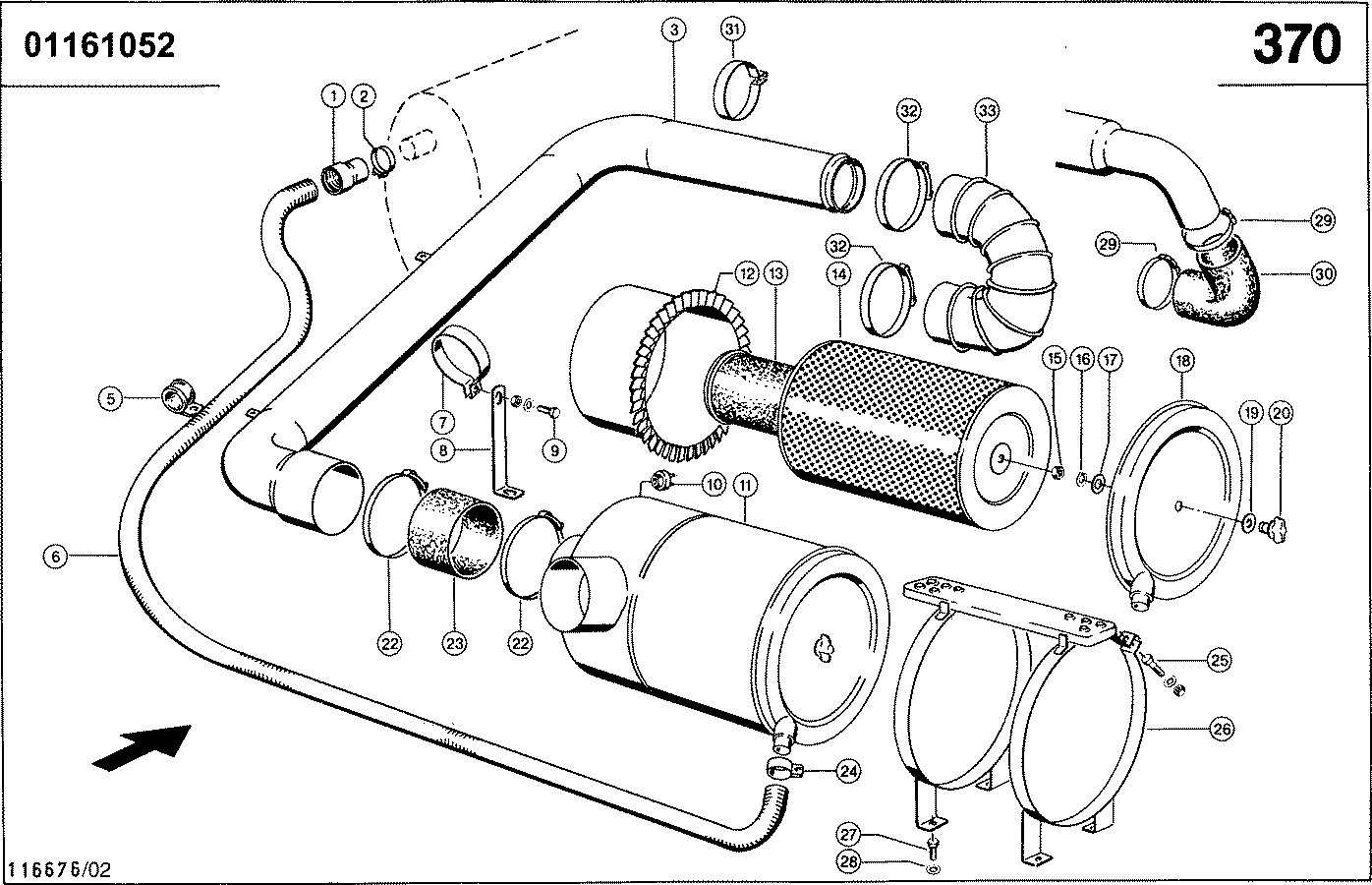 LEXION - MOTOR 3176-ATAAC; LUFTFILTERANLAGE