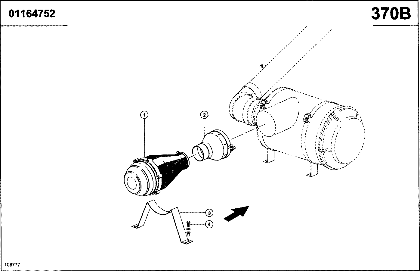 LEXION - MOTOR 3176-ATAAC; PRECLEANER