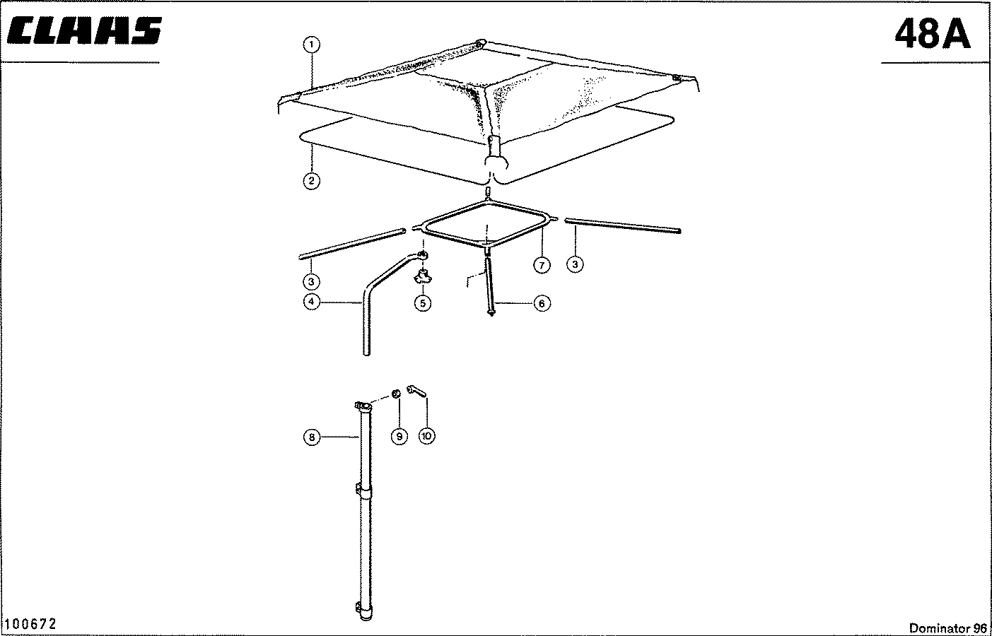 DOMINATOR - SONNENDACH FUER FAHRERSTAND, VAR. 3726