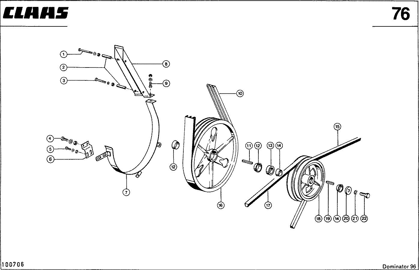 DOMINATOR - DRESCHWERKANTRIEB, 3 RILLEN