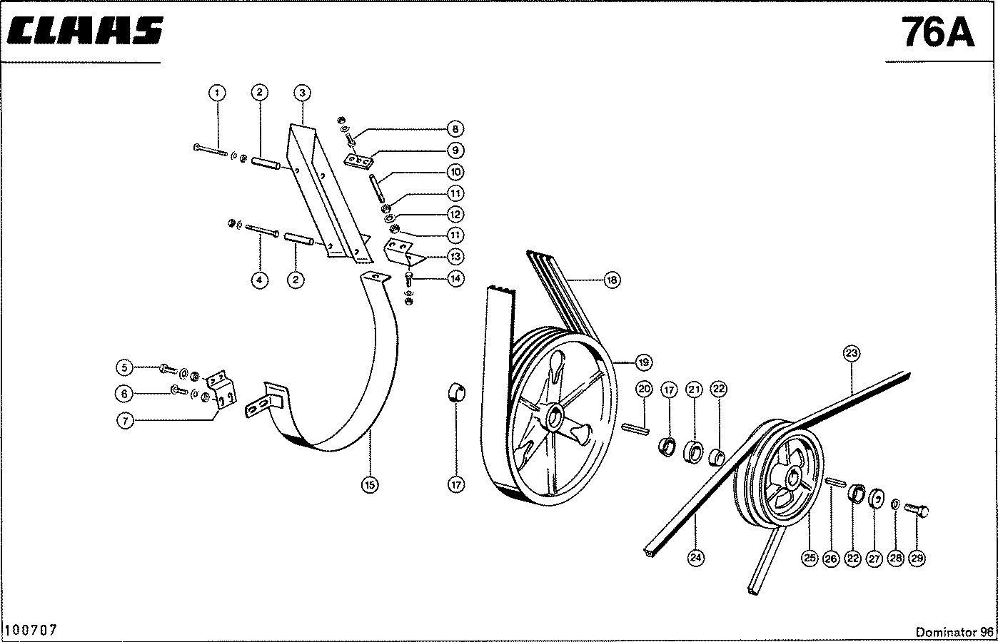 DOMINATOR - DRESCHWERKANTRIEB, 4 RILLEN