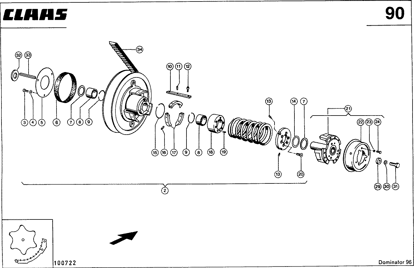 DOMINATOR - TROMMELREGELTRIEB, VAR. 3281