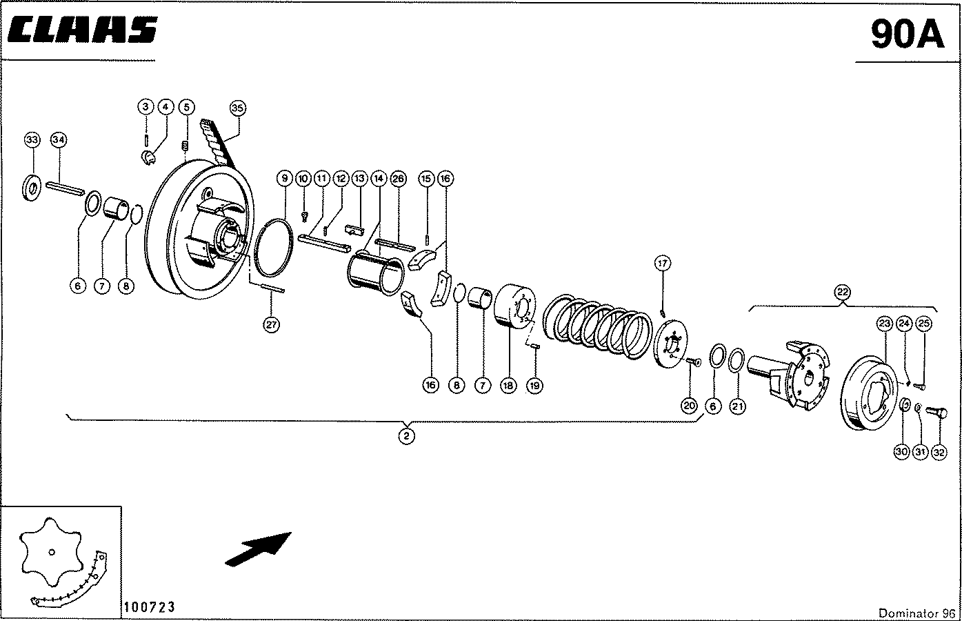 DOMINATOR - TROMMELREGELTRIEB, VAR.3281