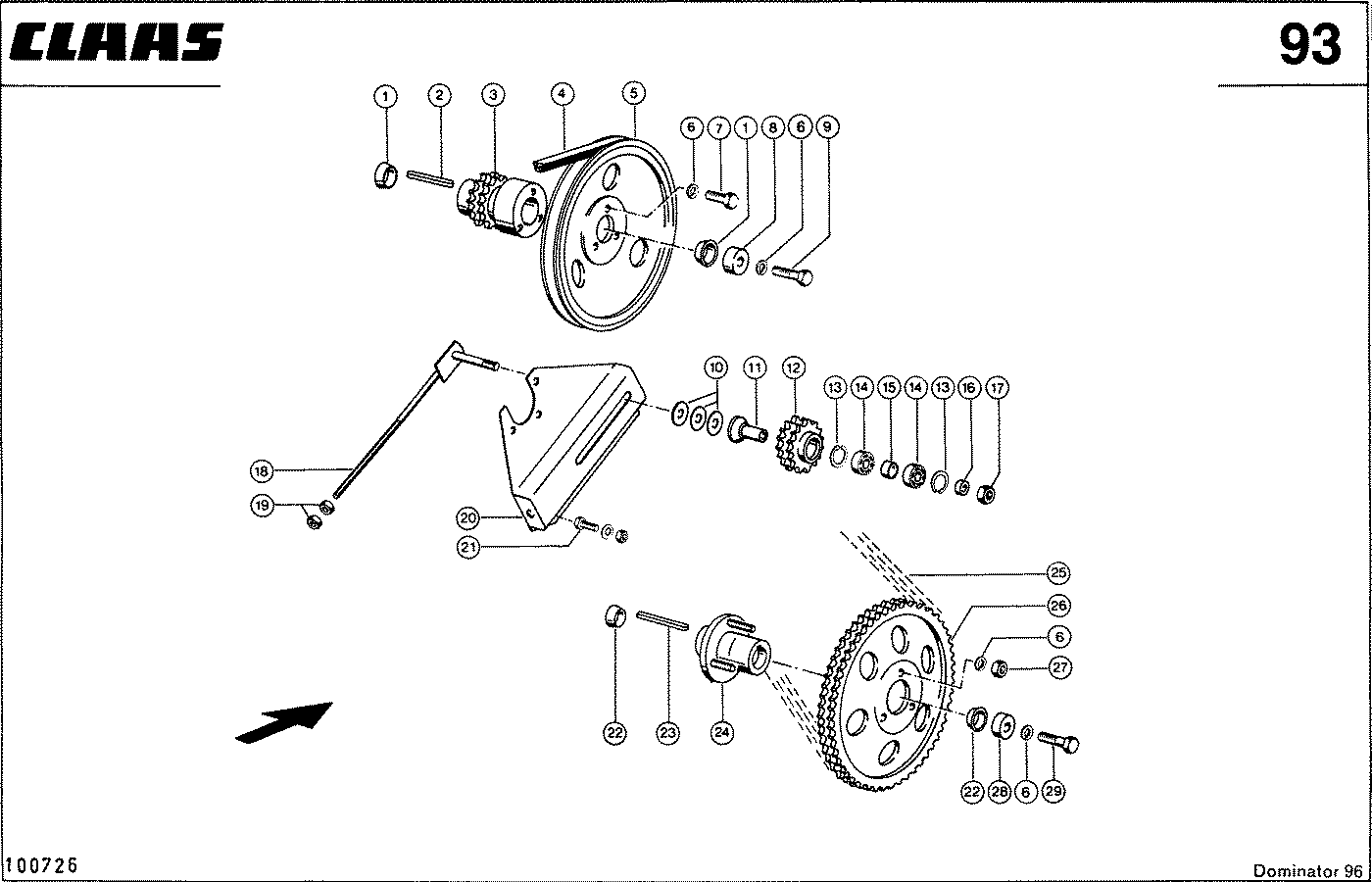 DOMINATOR - TROMMELKETTENANTRIEB, VAR. 3288