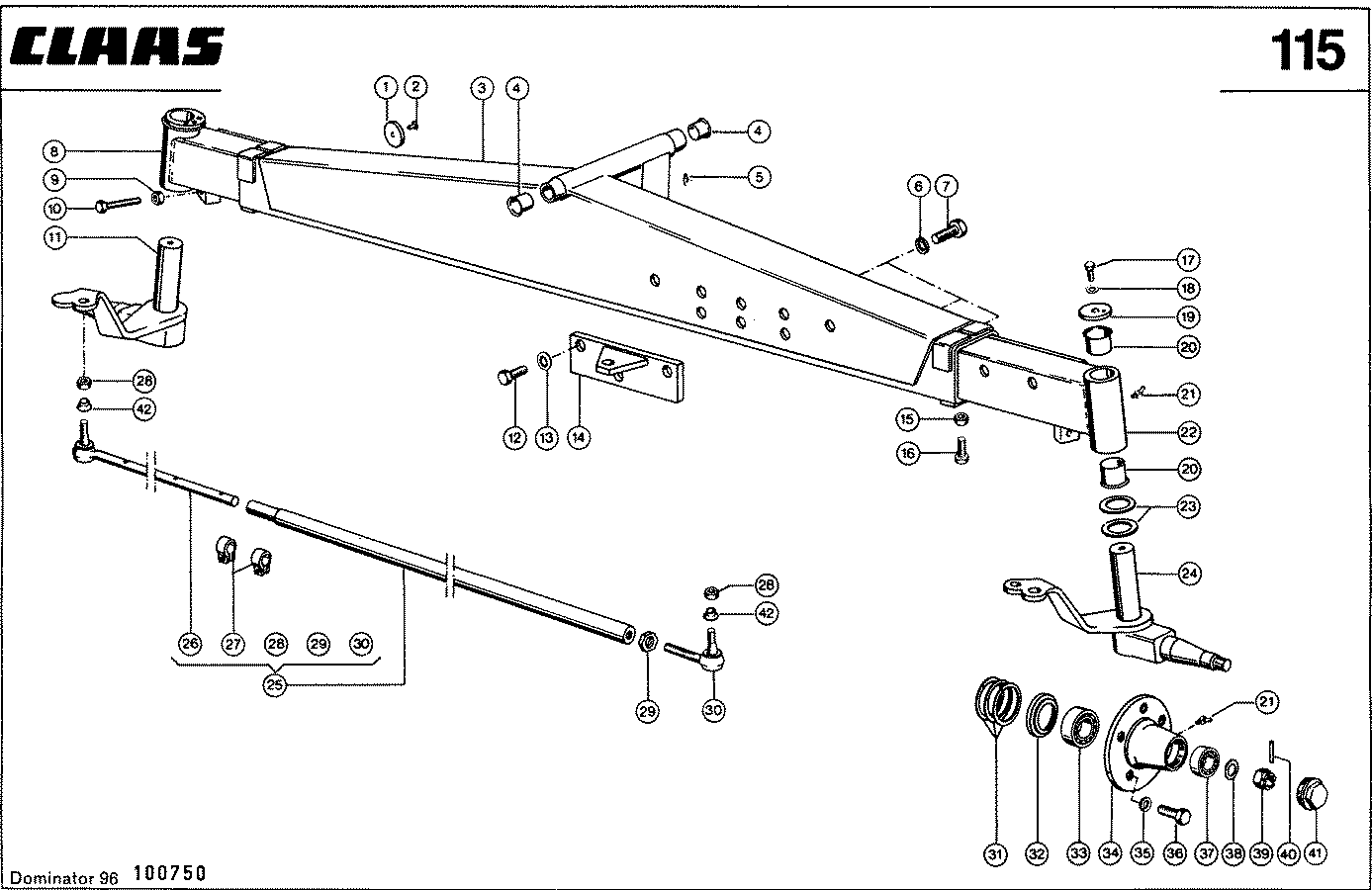 DOMINATOR - VERSTELLBARE LENKACHSE, VAR. 3262