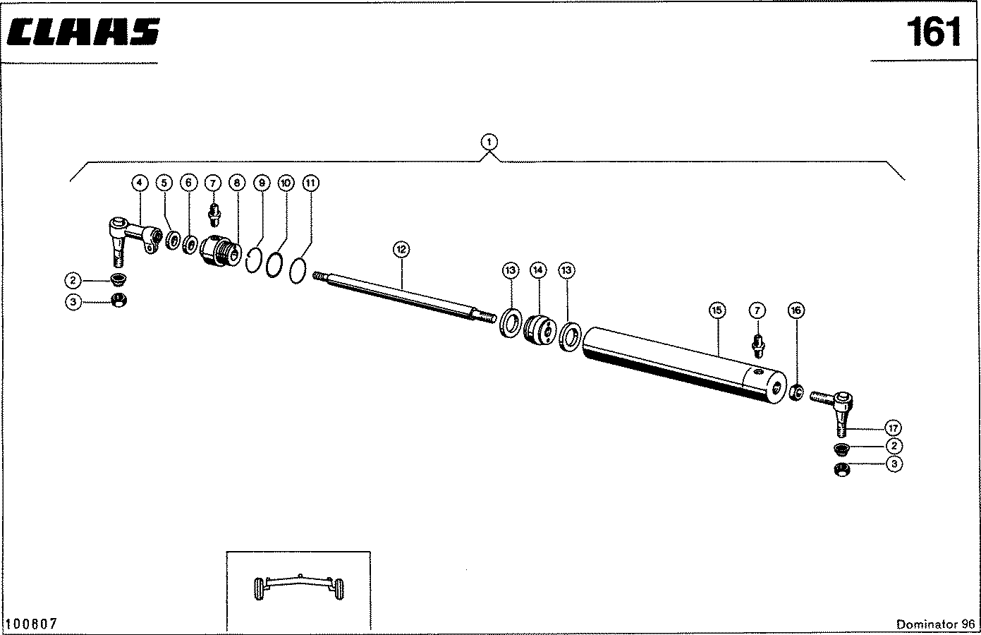 DOMINATOR - LENKUNGSZYLINDER, VAR. 2686