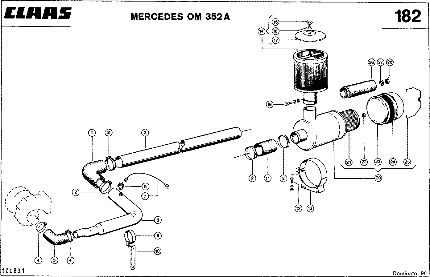 DOMINATOR - MOTORZUBEHOER, MERCEDES OM 352 A