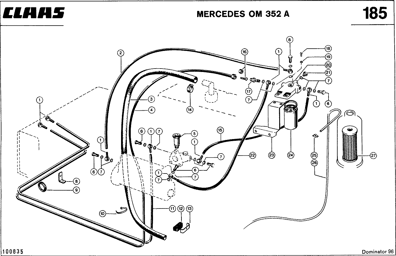 DOMINATOR - MOTORZUBEHOER, MERCEDES OM 352 A