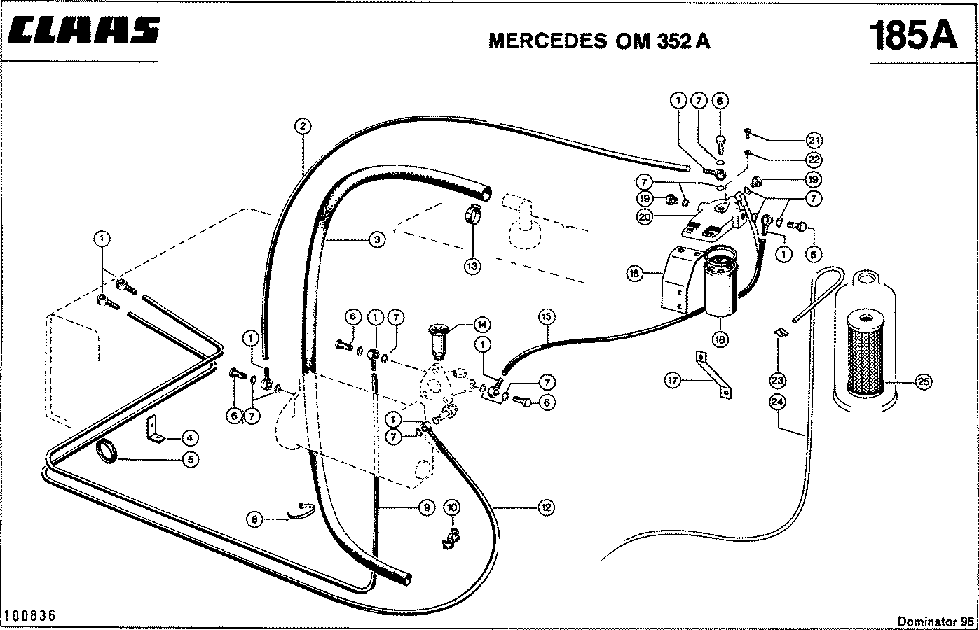 DOMINATOR - MOTORZUBEHOER, MERCEDES OM 352 A