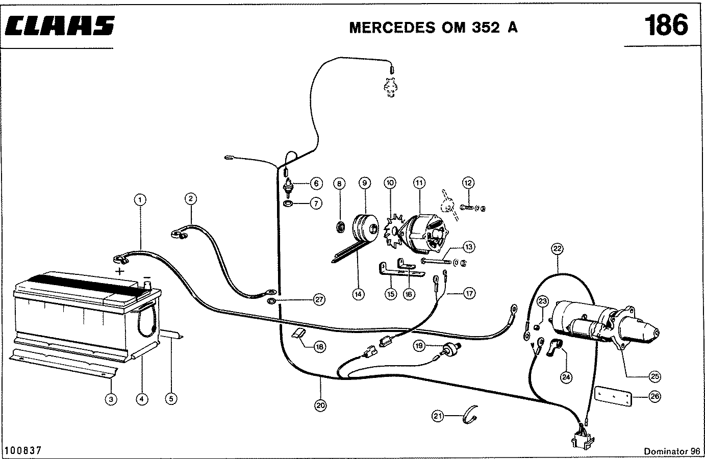 DOMINATOR - MOTORZUBEHOER, MERCEDES OM 352 A