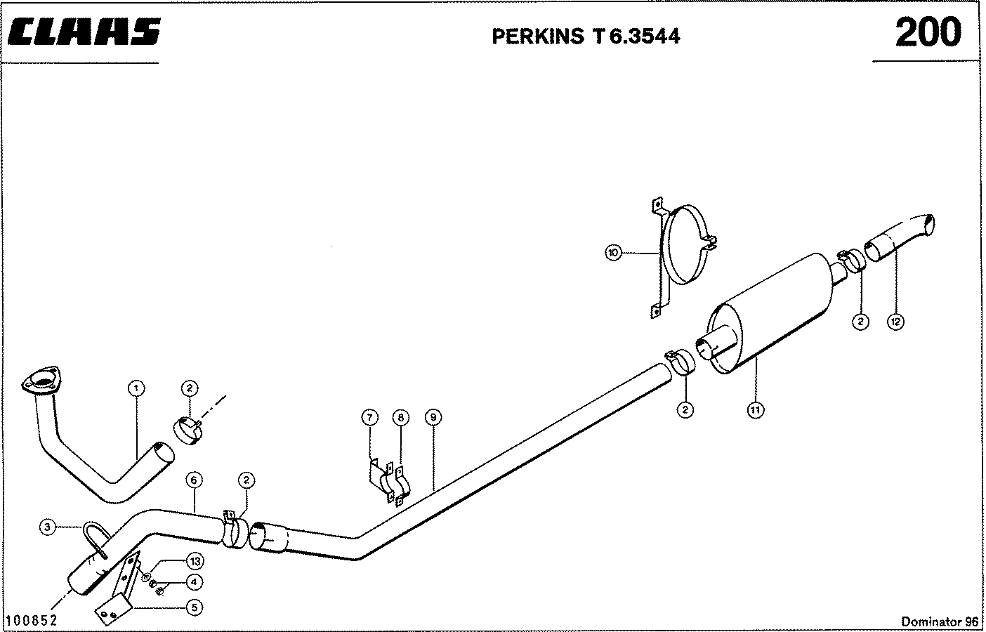 DOMINATOR - MOTORZUBEHOER, PERKINS T 6.3544