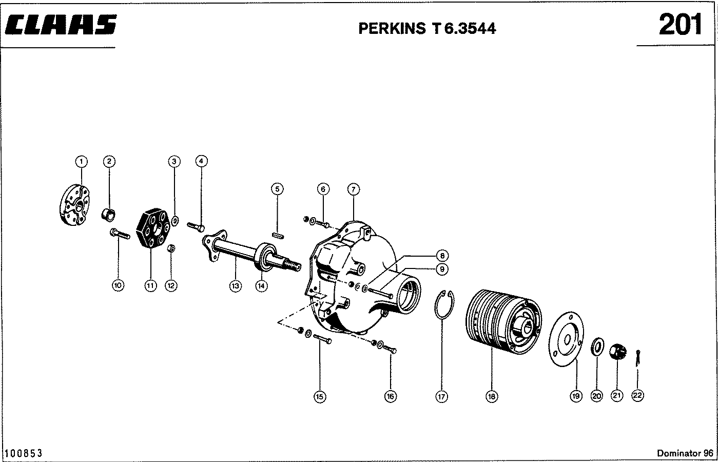 DOMINATOR - MOTORZUBEHOER, PERKINS T 6.3544
