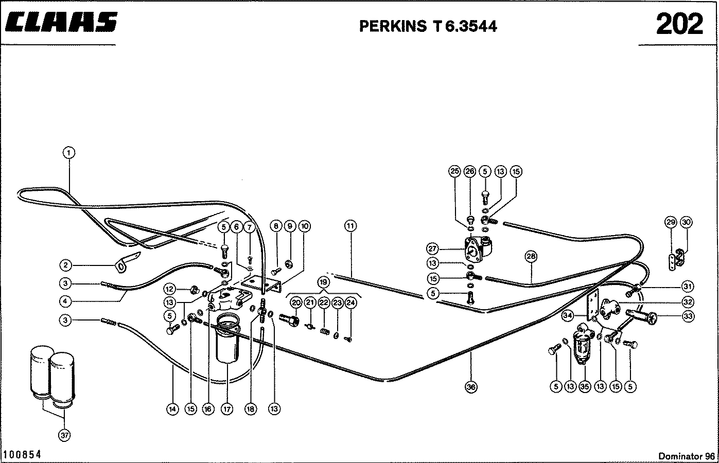 DOMINATOR - MOTORZUBEHOER, PERKINS T 6.3544