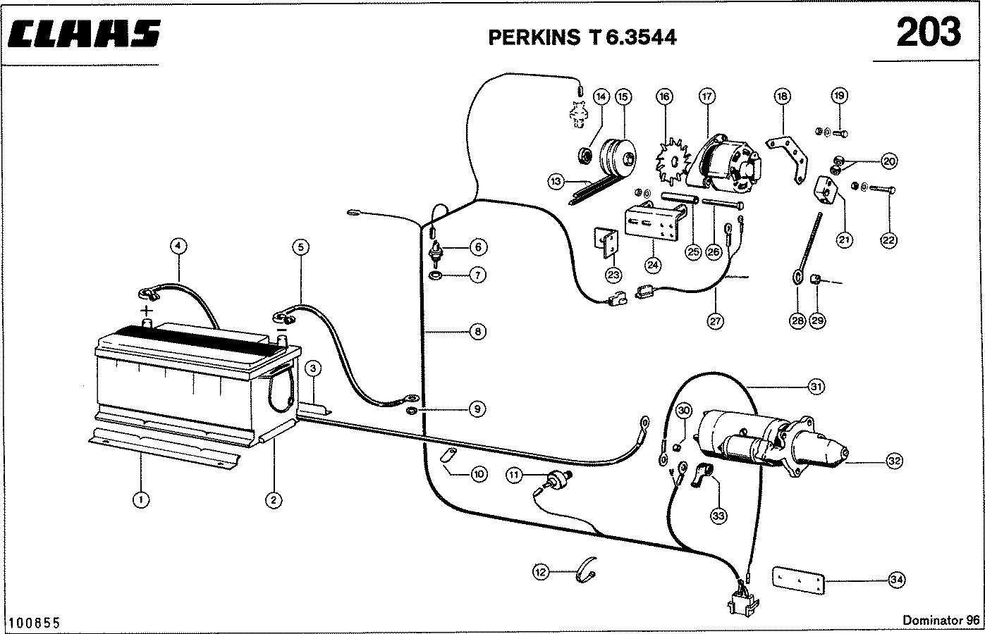 DOMINATOR - MOTORZUBEHOER, PERKINS T 6.3544