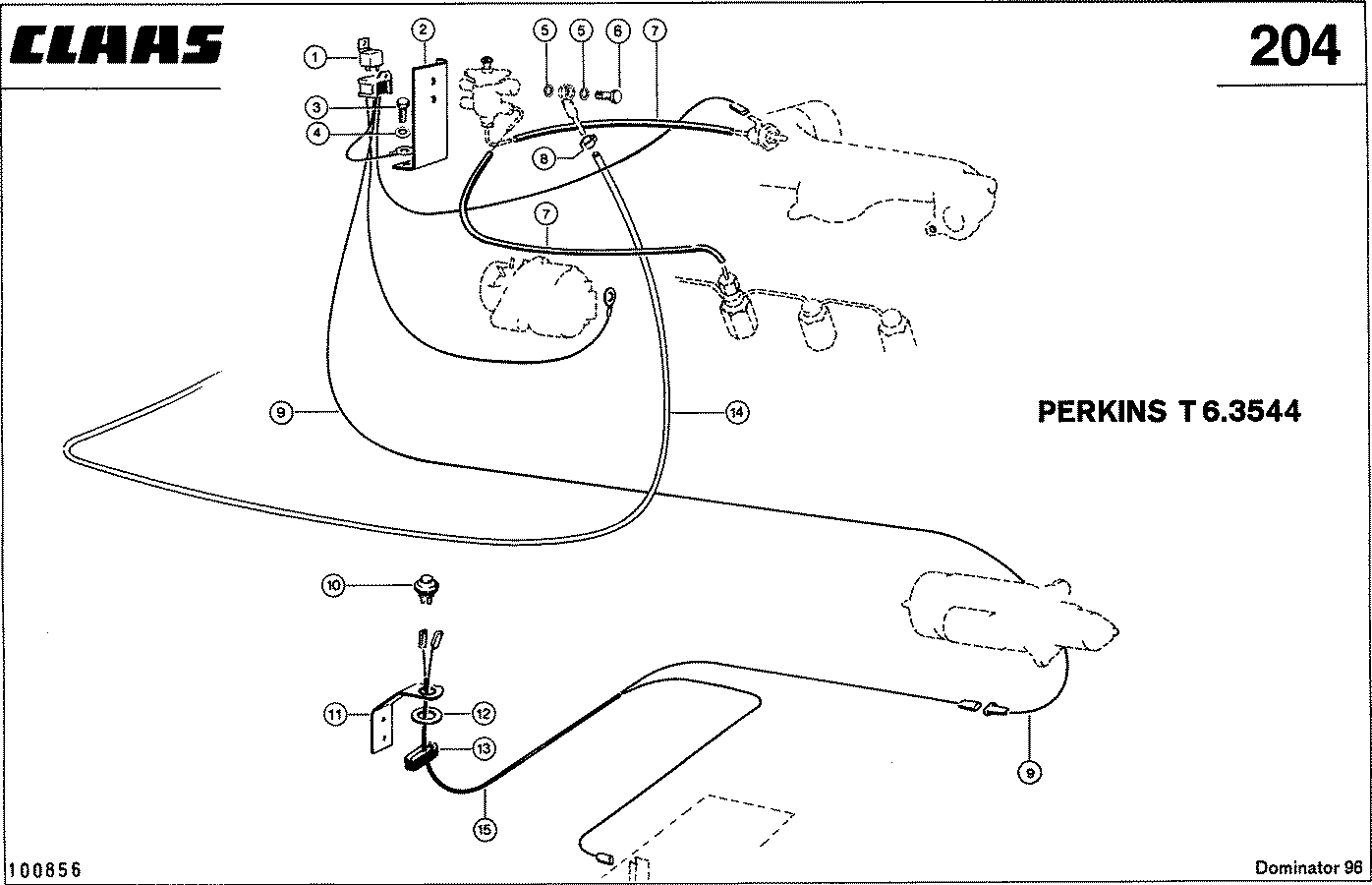 DOMINATOR - MOTORZUBEHOER, PERKINS T 6.3544