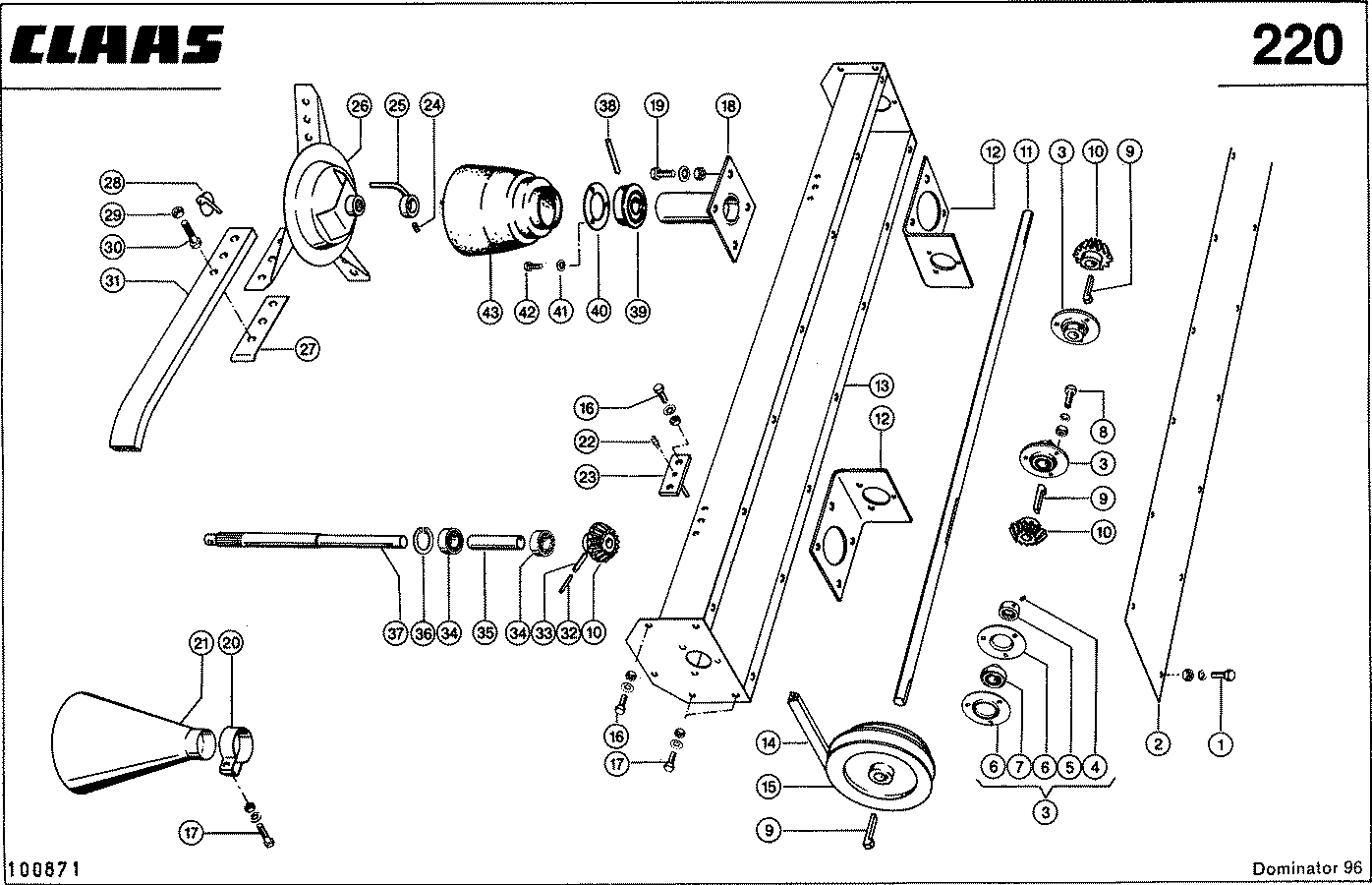 DOMINATOR - STROHVERTEILER, VAR. 3467 UND 3493