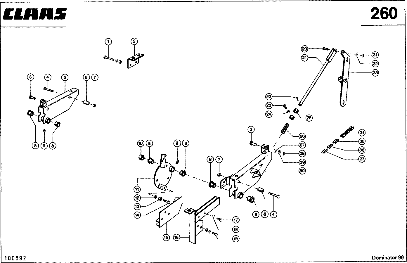 DOMINATOR - HASPEL-HORIZONTALVERSTELLUNG, VAR. 3675 / 3749