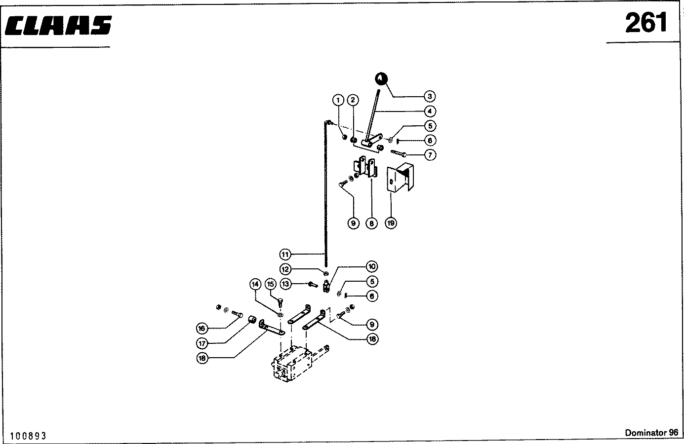DOMINATOR - HASPEL-HORIZONTALVERSTELLUNG, VAR. 3675 / 3749