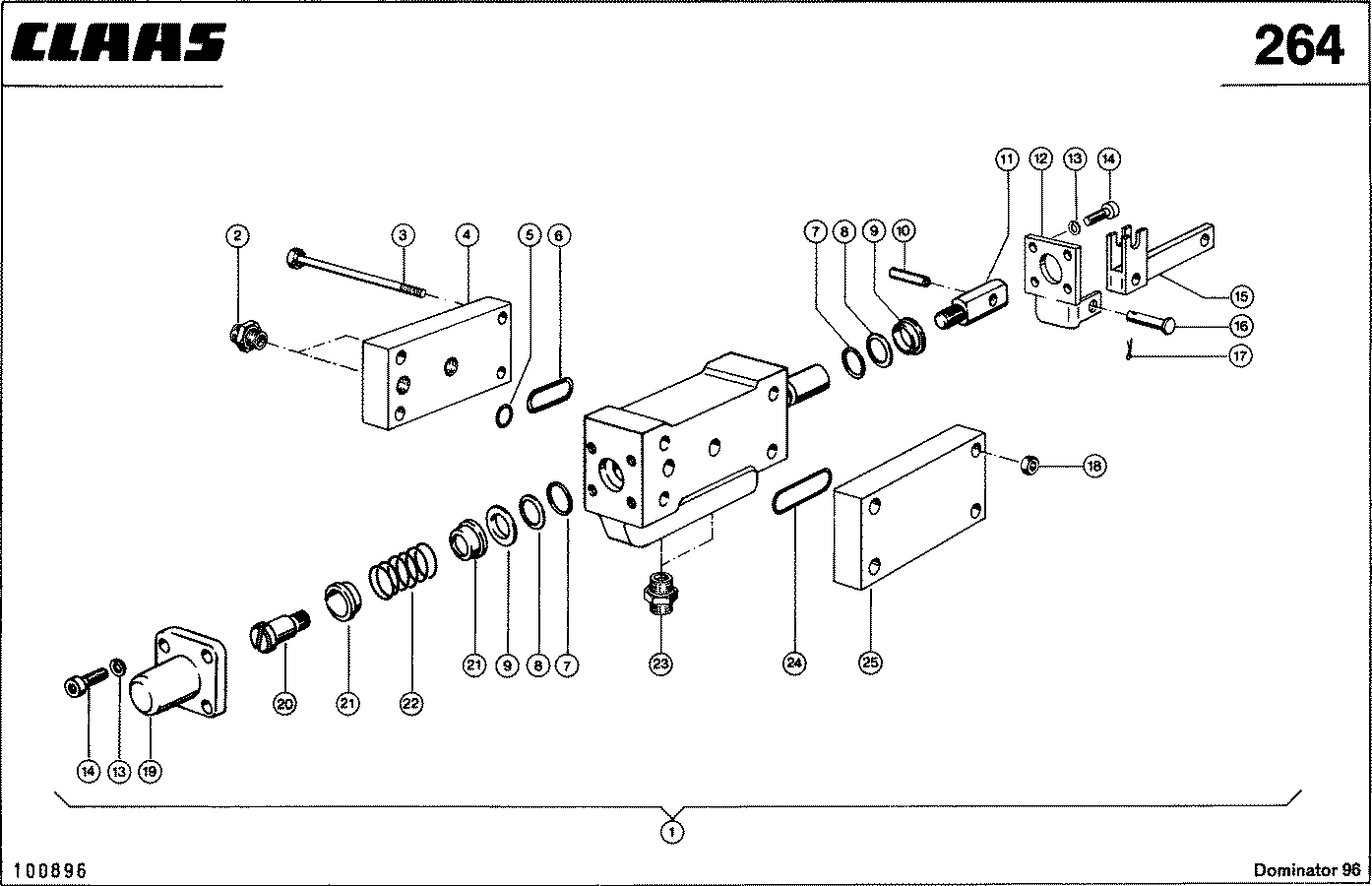 DOMINATOR - HASPEL-HORIZONTALVERSTELLUNG, VAR. 3675 / 3749