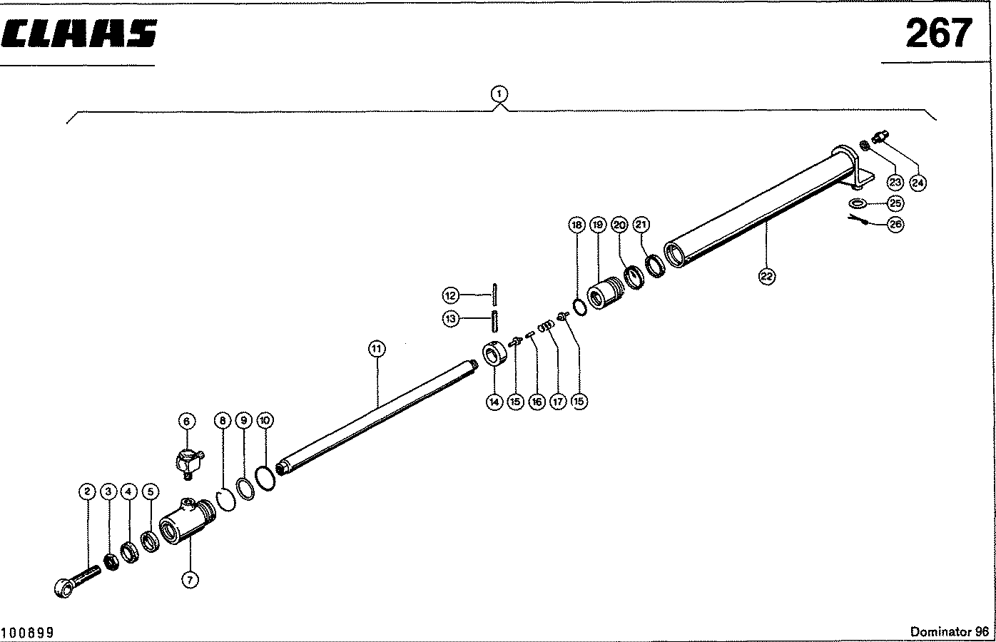 DOMINATOR - HASPEL-HORIZONTALVERSTELLUNG, VAR. 3675 / 3749