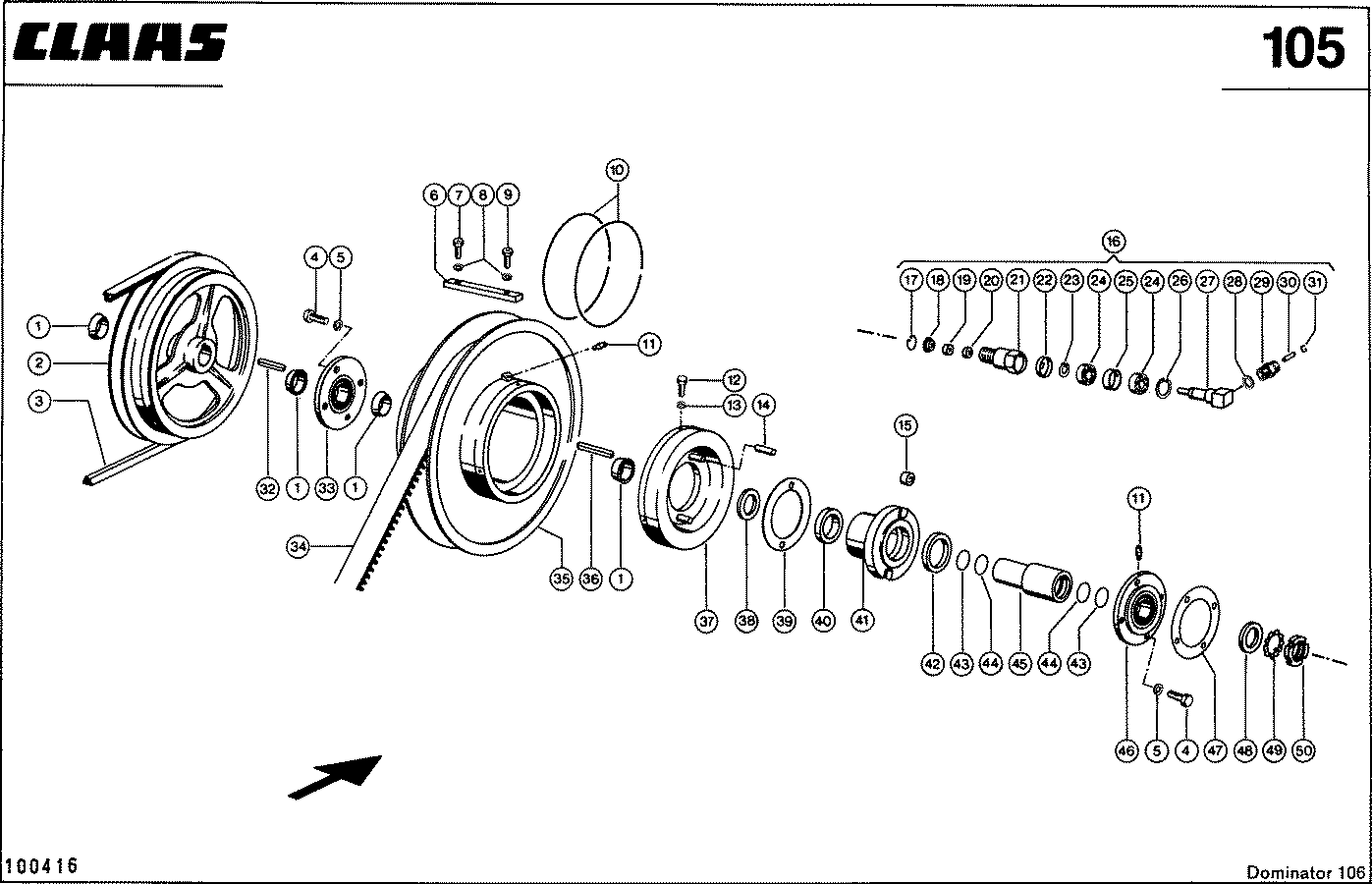 DOMINATOR - TROMMELREGELTRIEB, VAR.3254