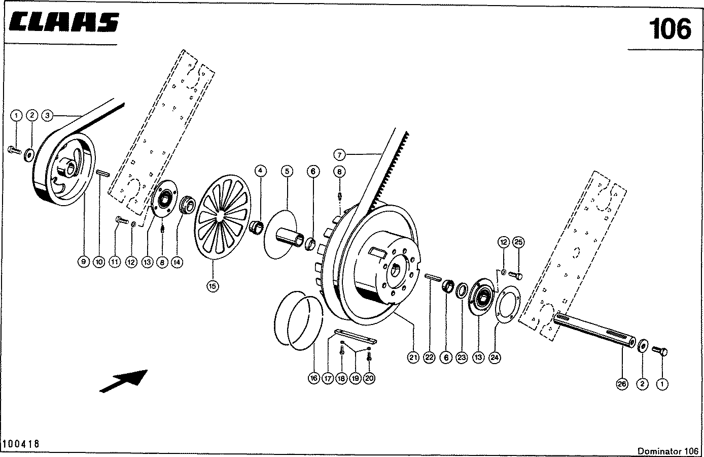 DOMINATOR - TROMMELREGELTRIEB, VAR.3254
