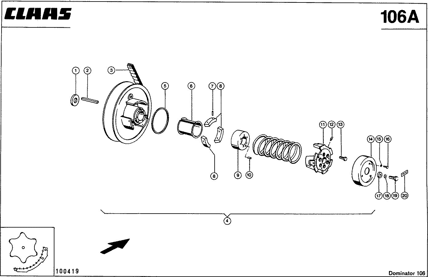 DOMINATOR - TROMMELREGELTRIEB, VAR.4418