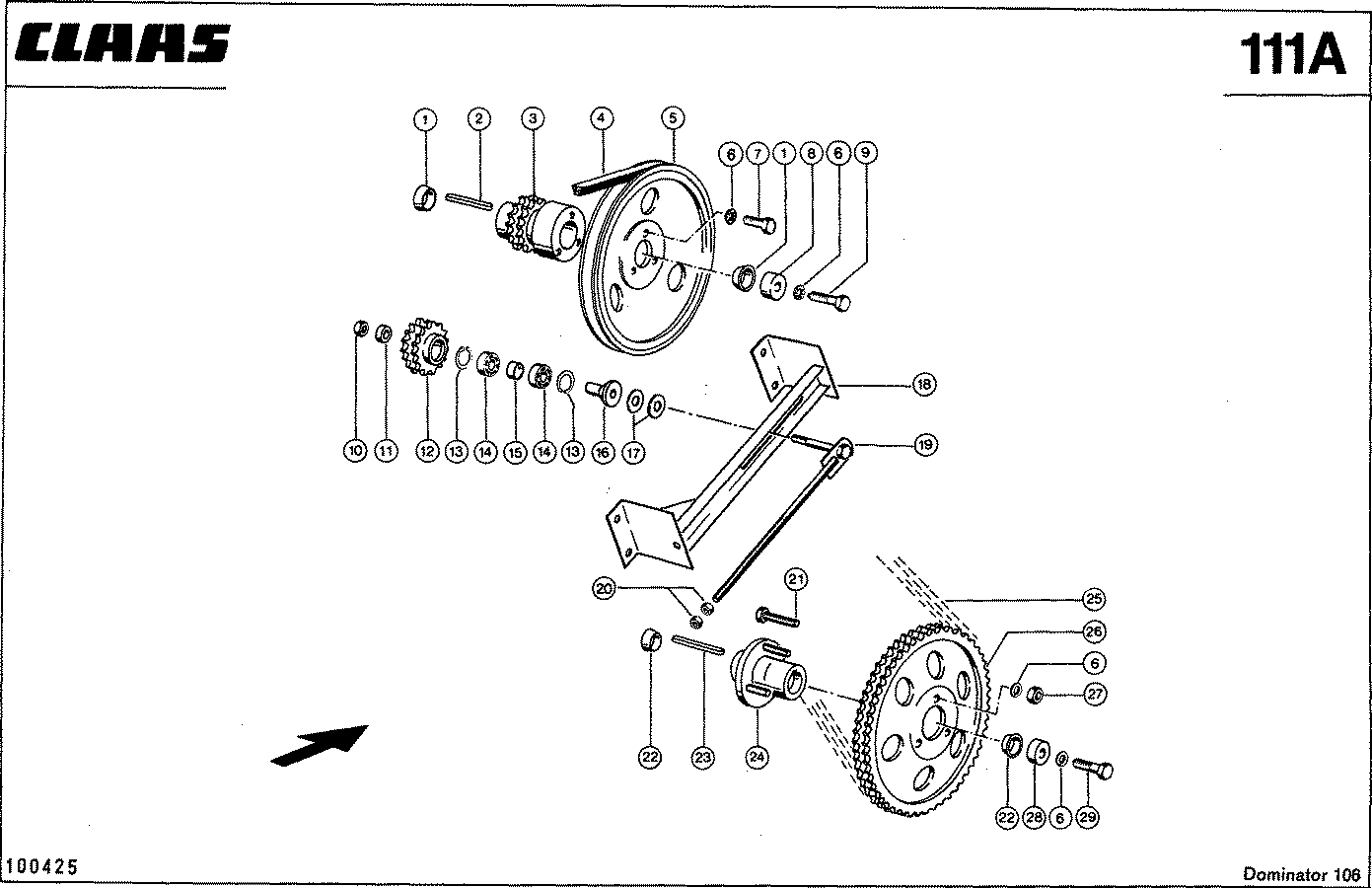 DOMINATOR - TROMMEL-KETTENTRIEB, VAR.4416
