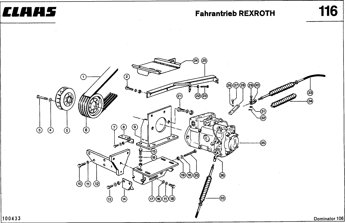 DOMINATOR - ОБЪЕМНЫЙ ГИДРОПРИВОД КОЛЕС -REXROTH-