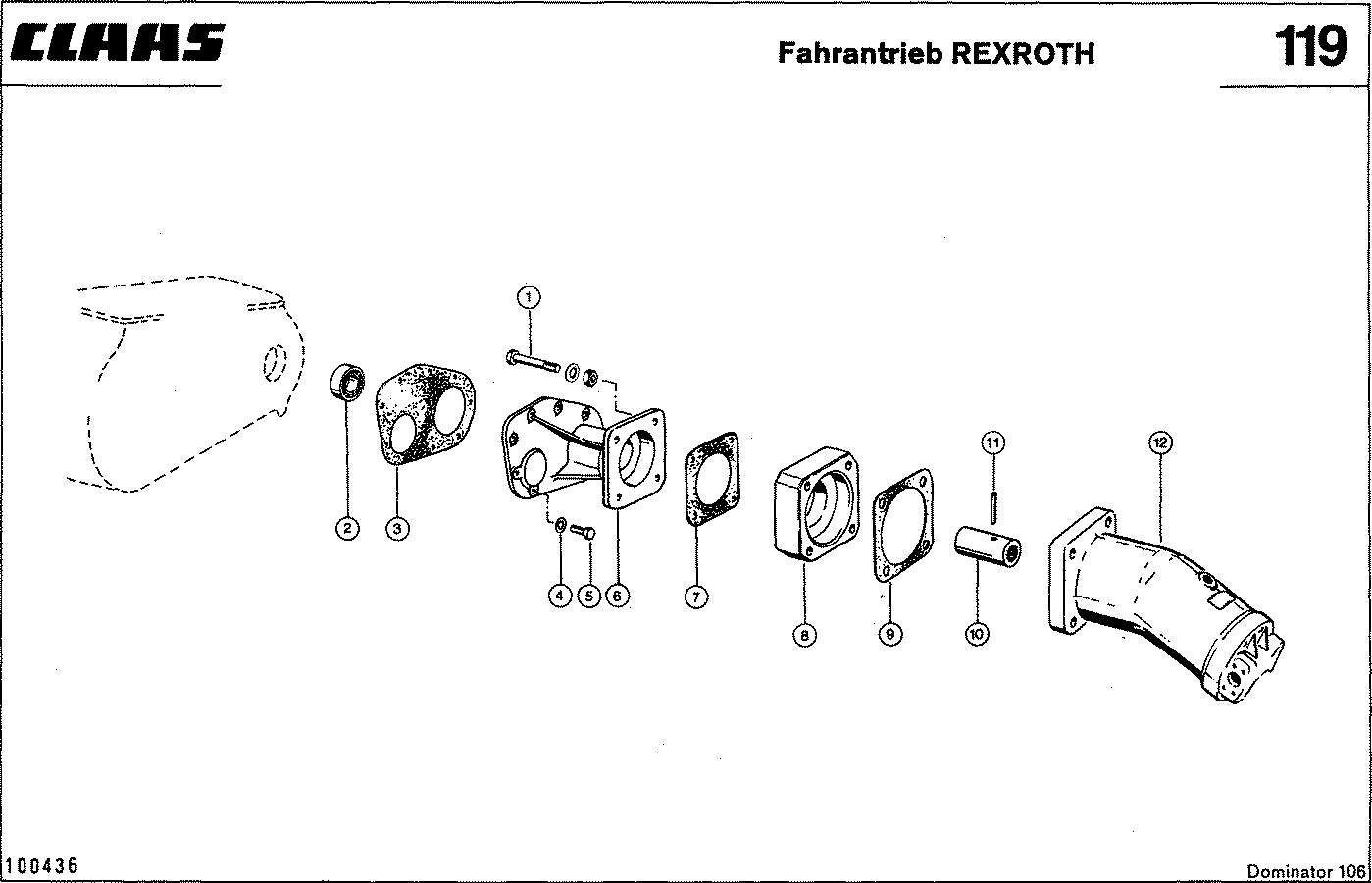 DOMINATOR - ОБЪЕМНЫЙ ГИДРОПРИВОД КОЛЕС -REXROTH-