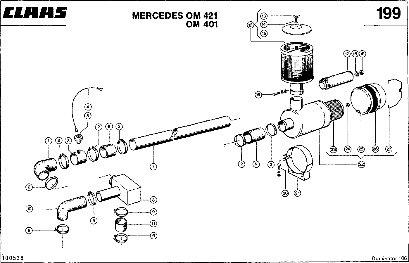 DOMINATOR - MOTORZUBEHOER, MERCEDES OM 421 / OM 401