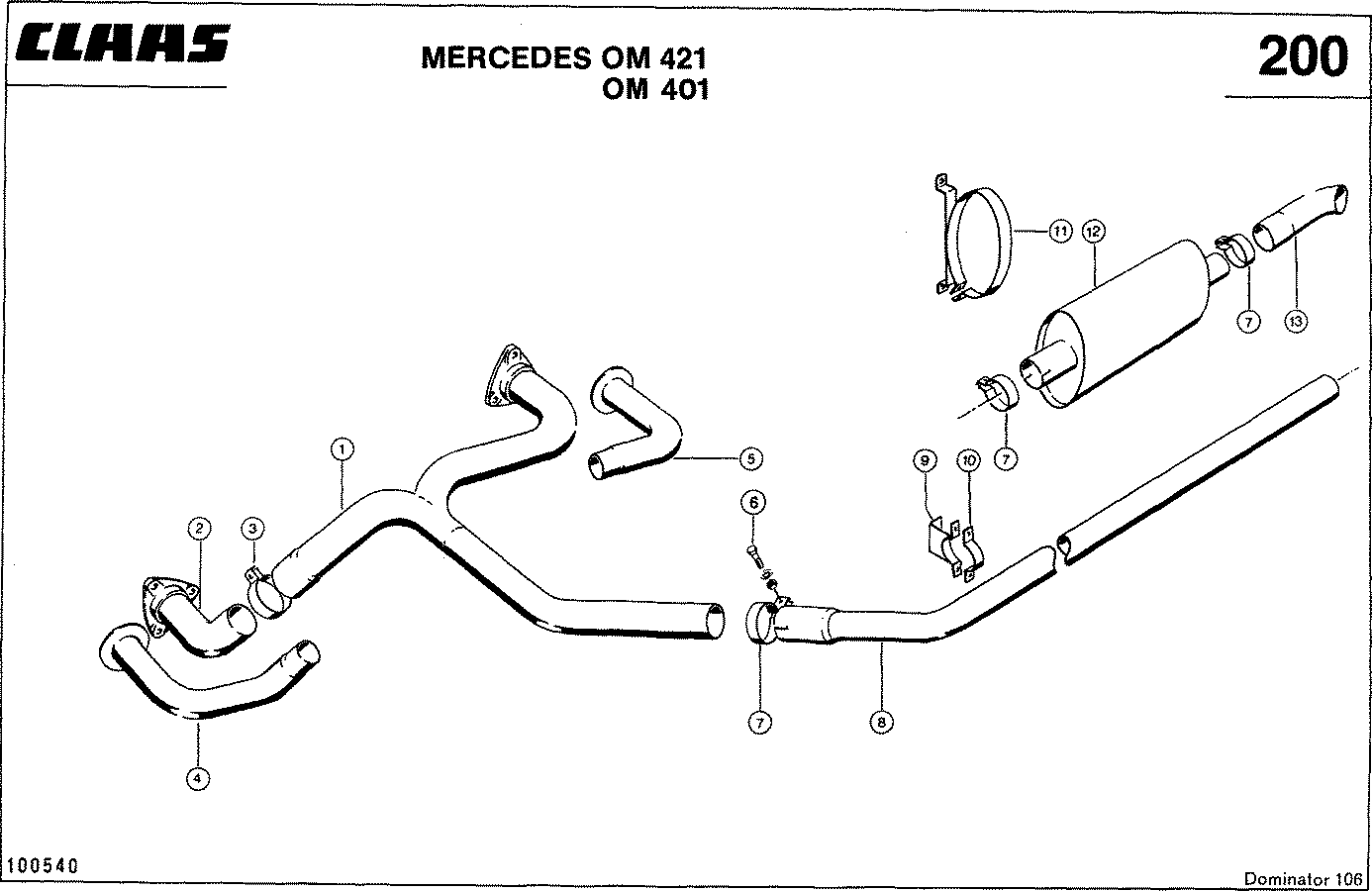 DOMINATOR - MOTORZUBEHOER, MERCEDES OM 421 / OM 401