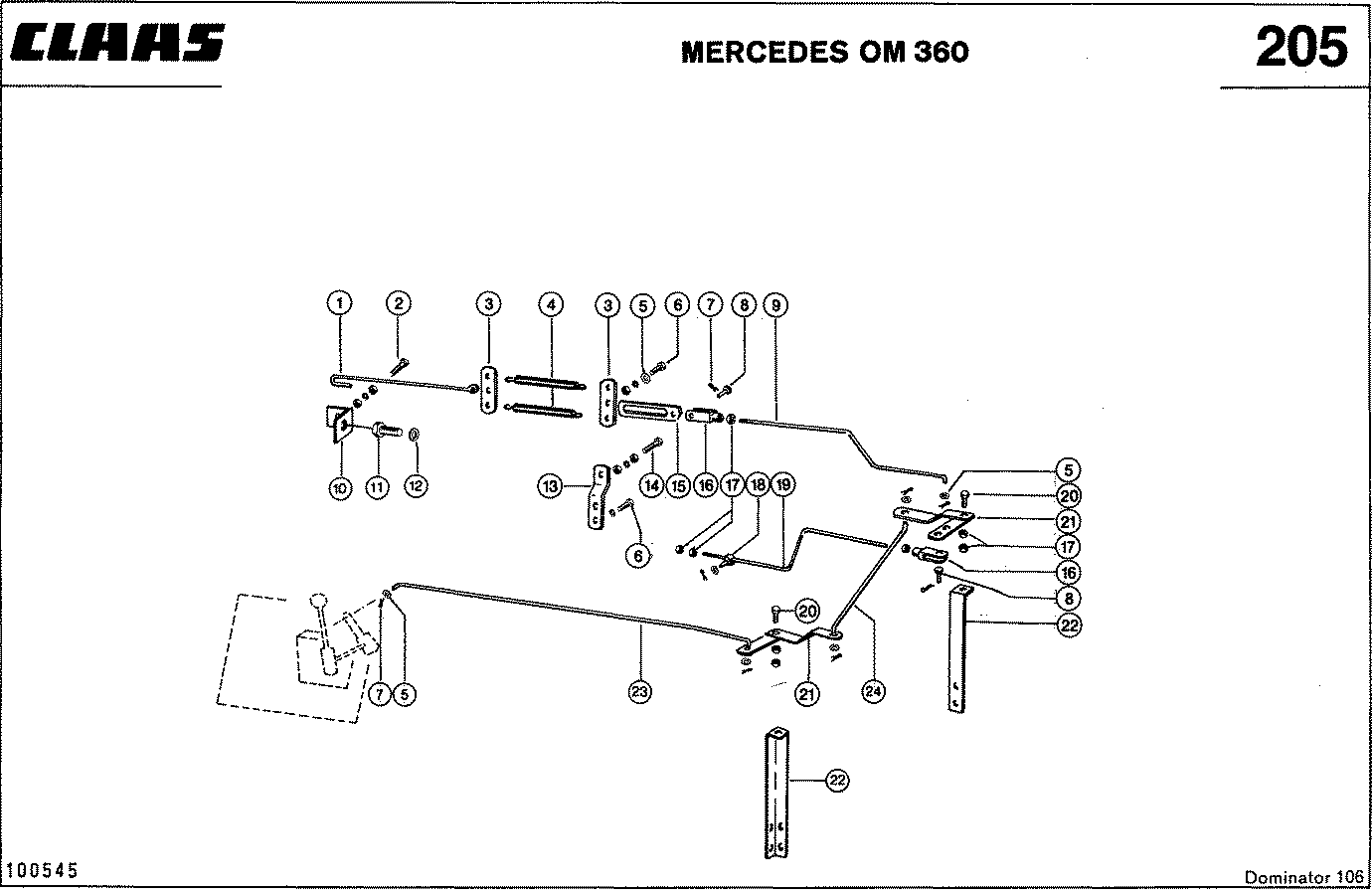 DOMINATOR - MOTORZUBEHOER, MERCEDES OM 360